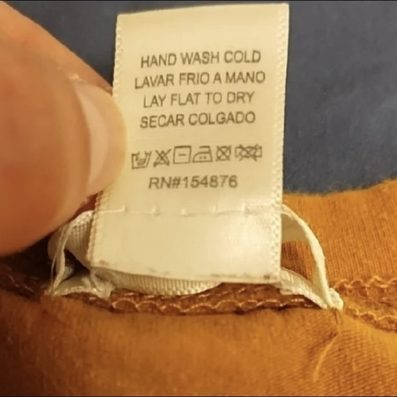 Bozzolo Mustard Long Sleeve V-Neck Top - Picture 3 of 4